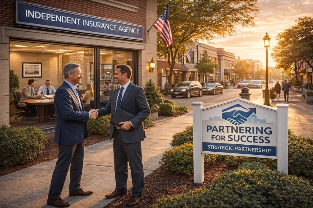 Independent insurance agency owners forming a strategic partnership to support growth, strong valuations, and long-term client service.